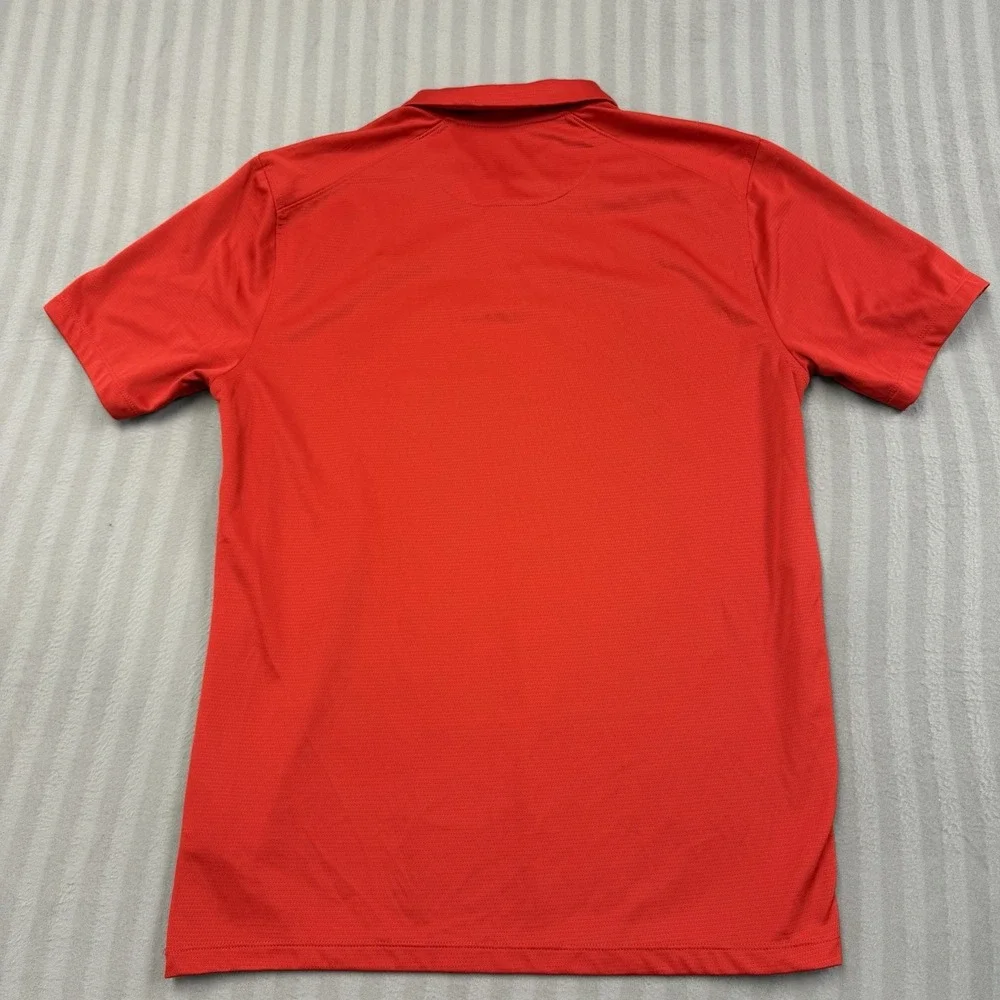 Nike Golf Polo Shirt Standard Fit Dri-Fit Red Men's Size Medium